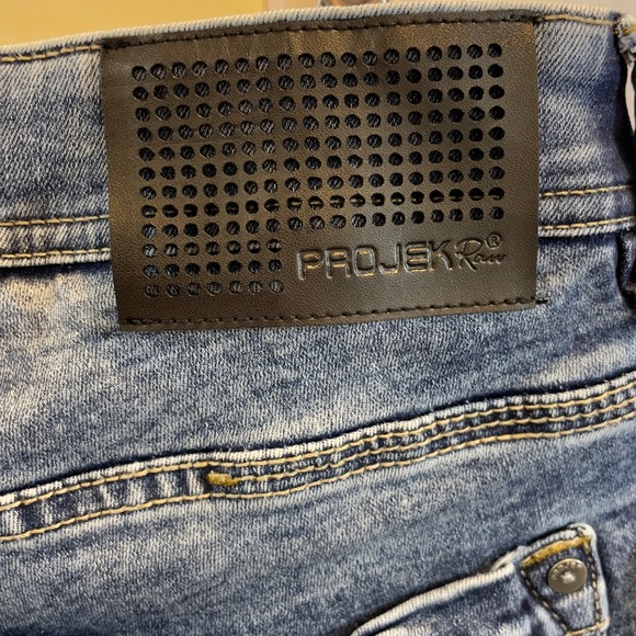 Projek Raw Jean denim acid wash shorts 36 - Picture 3 of 5